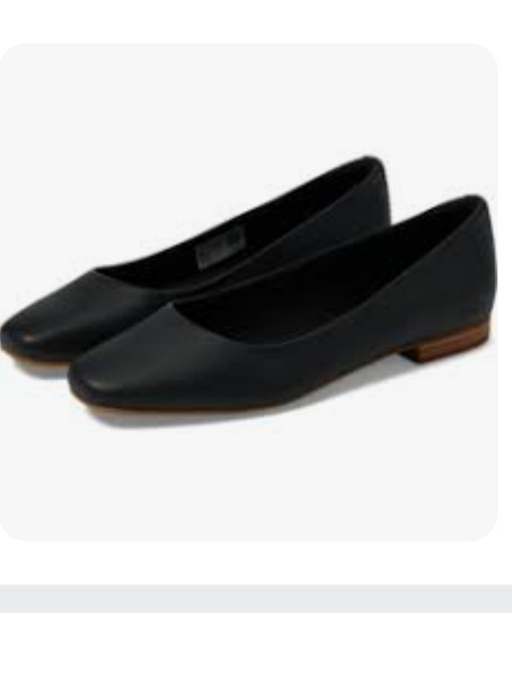 Toms Briella Leather Ballet Flats In Black